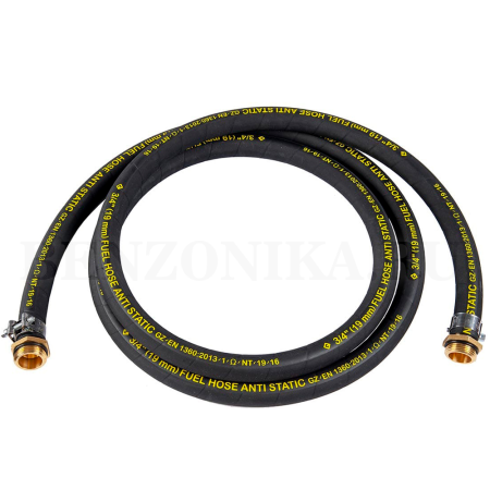 918-0500-040 Meclube (Италия) - Антистатический резиновый шланг, Ø3/4", резьба 1" BSP, длина 4 метра